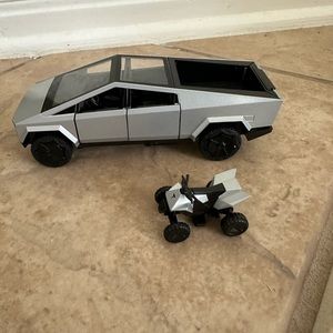 Cybertruck and ATV toy bundle